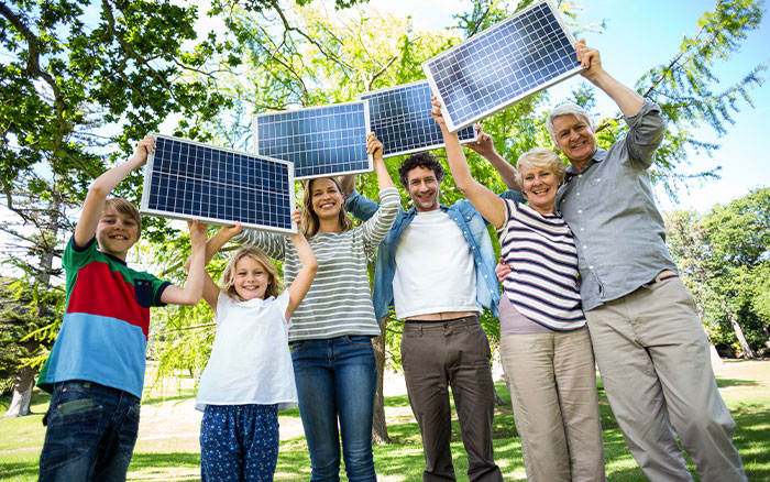 It's easy to go solar with us.